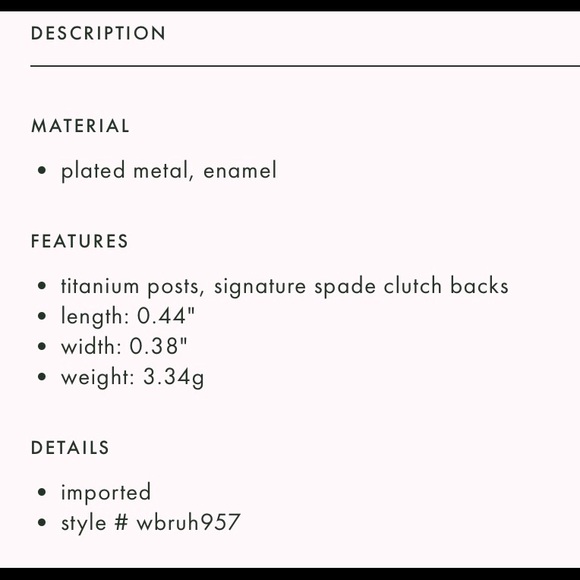 NWT Kate Spade Animal Party Ladybug Stud Earrings - Picture 5 of 5